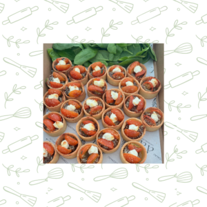 Cherry Tomato, Caramelised Onion & Goats Cheese Tartlet
