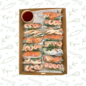 Salmon & Prawn Rice Paper Rolls
